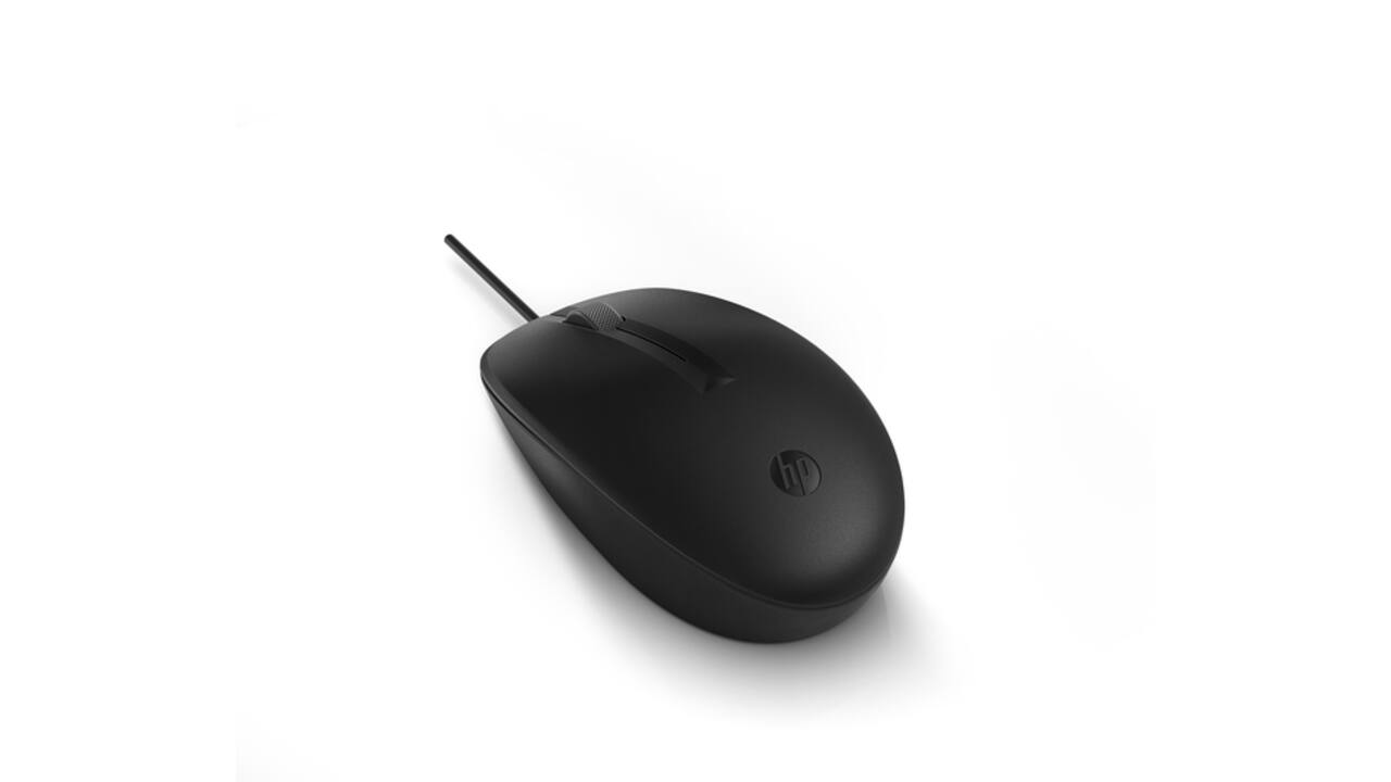 Muis HP 125 bedraad zwart