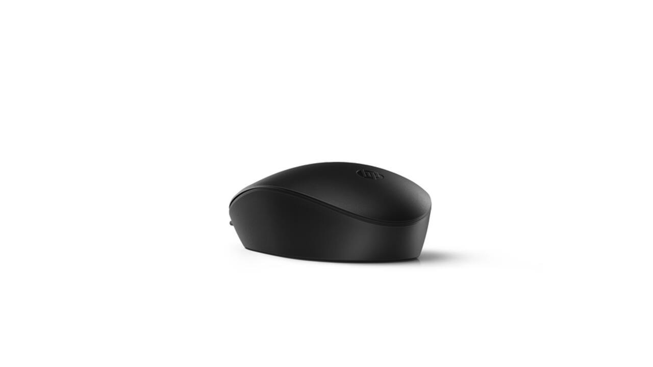 Muis HP 125 bedraad zwart