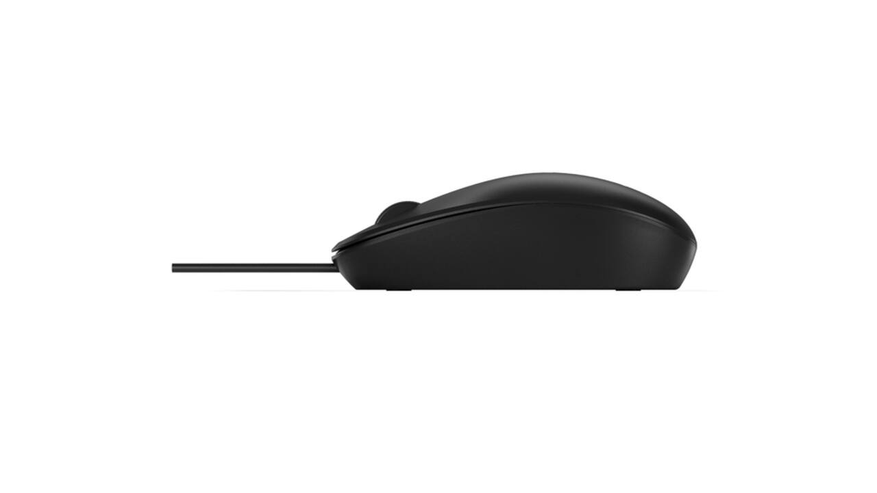 Muis HP 125 bedraad zwart