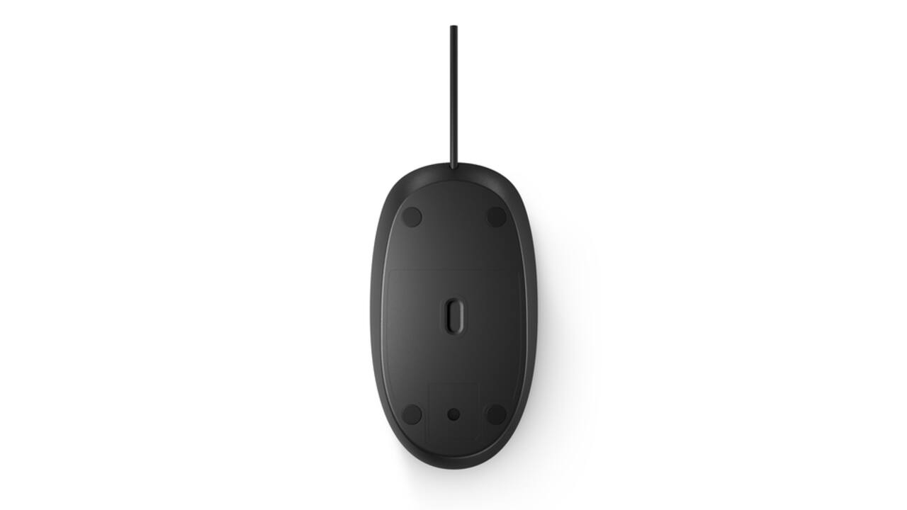 Muis HP 125 bedraad zwart