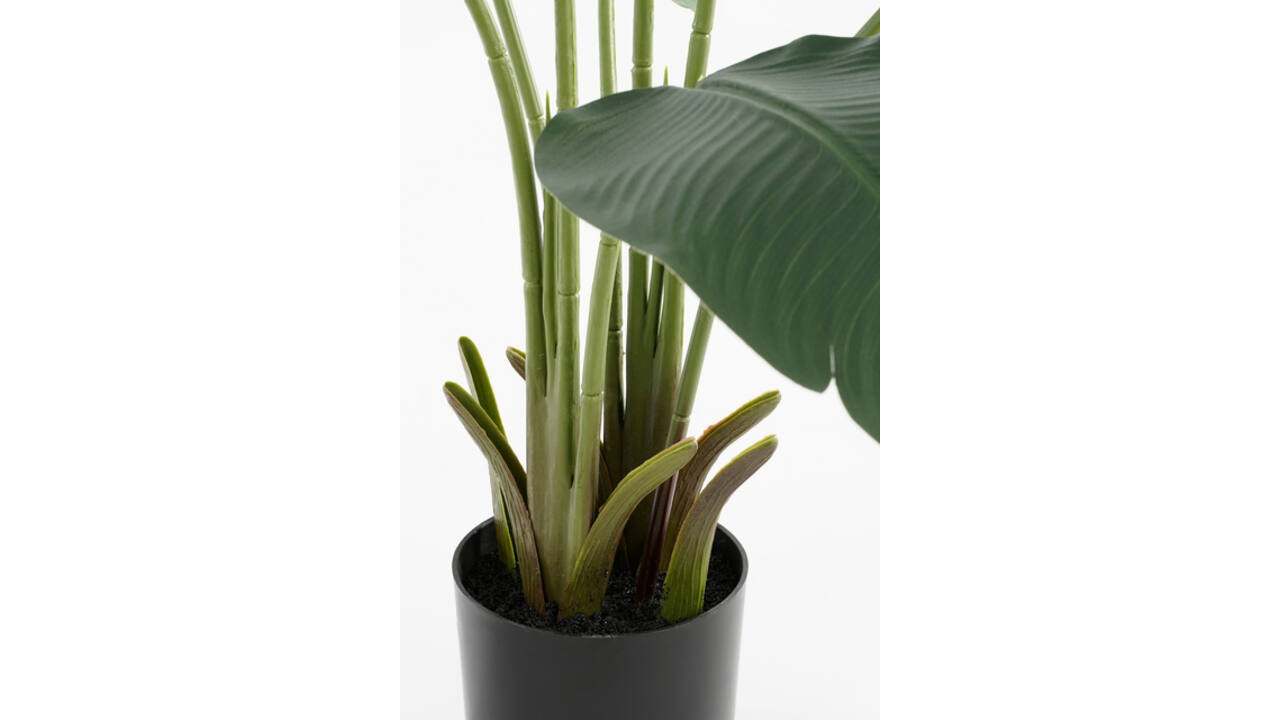 Kunstplant Mica Bananen boom in plastic pot 180x30cm