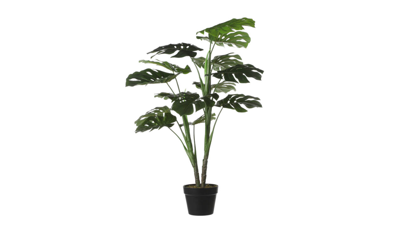 Kunstplant Mica Monstera in plastic pot 100x70cm