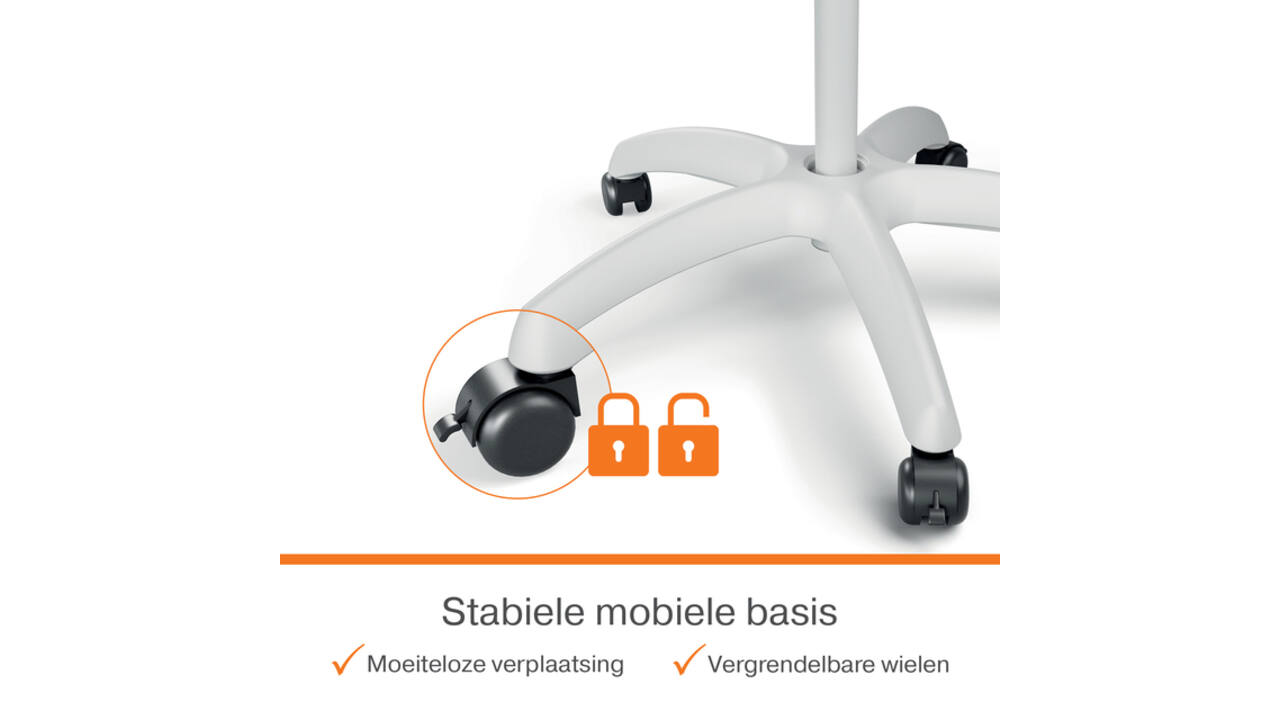 Flipover Nobo Premium Plus mobiel staal