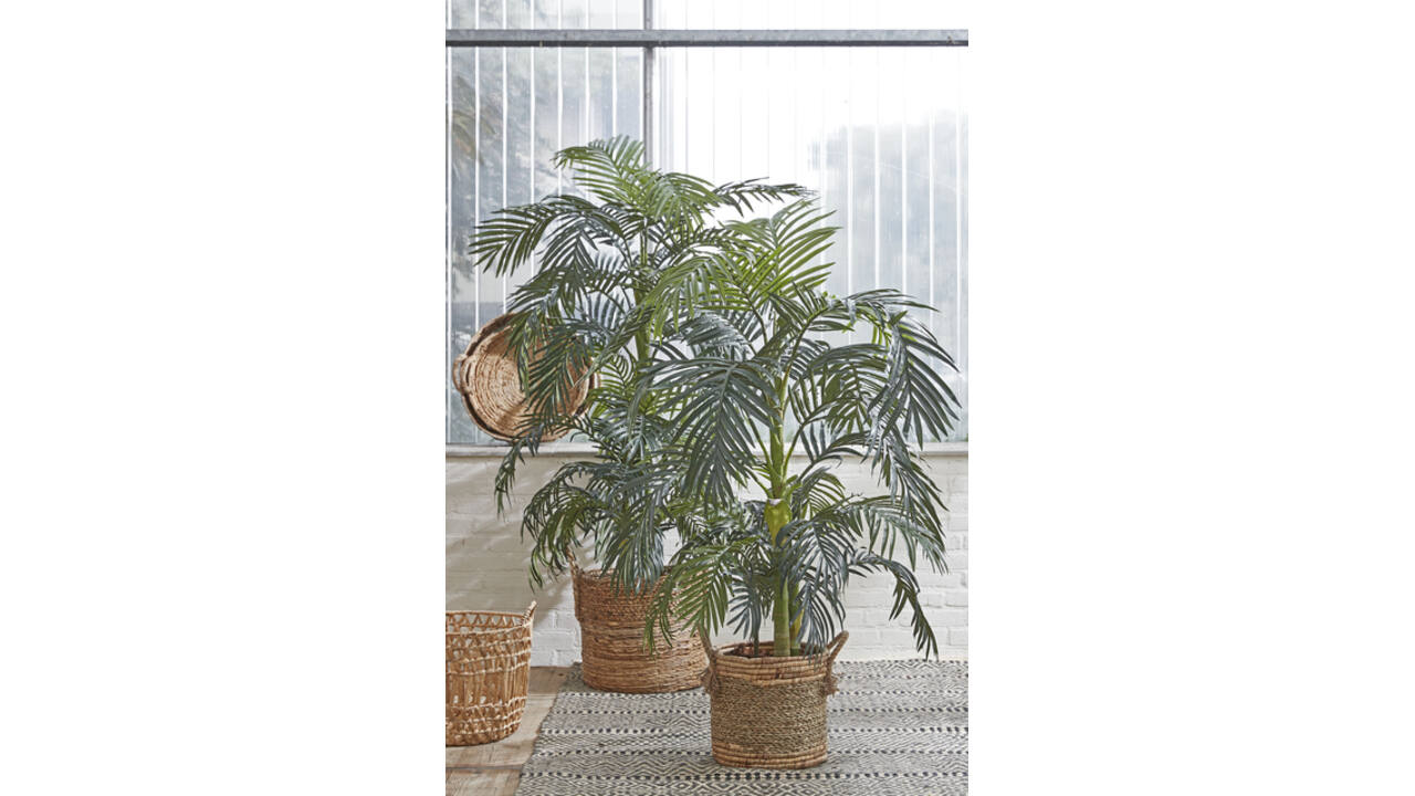 Kunstplant Mica Areca palm in plastic pot 150x100cm