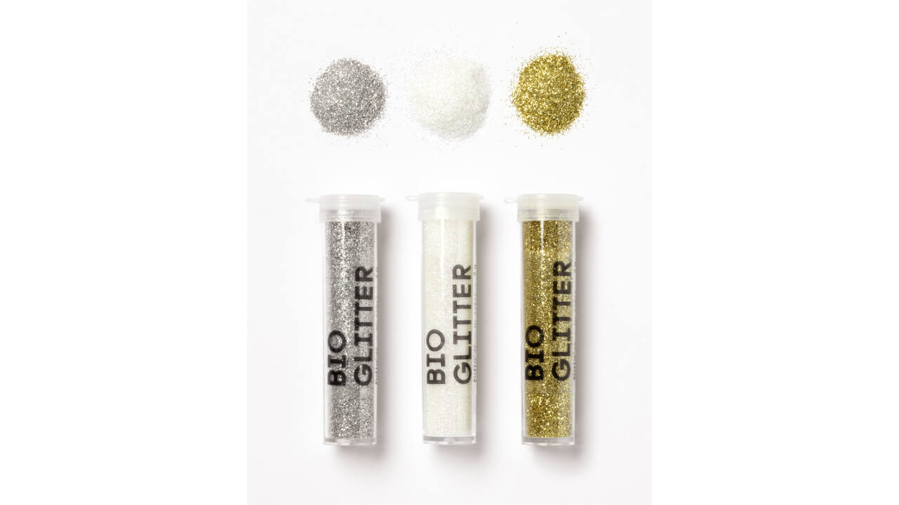 Glitterpoeder Bio Folia Stardust 7gr 5 stuks 3 kleuren