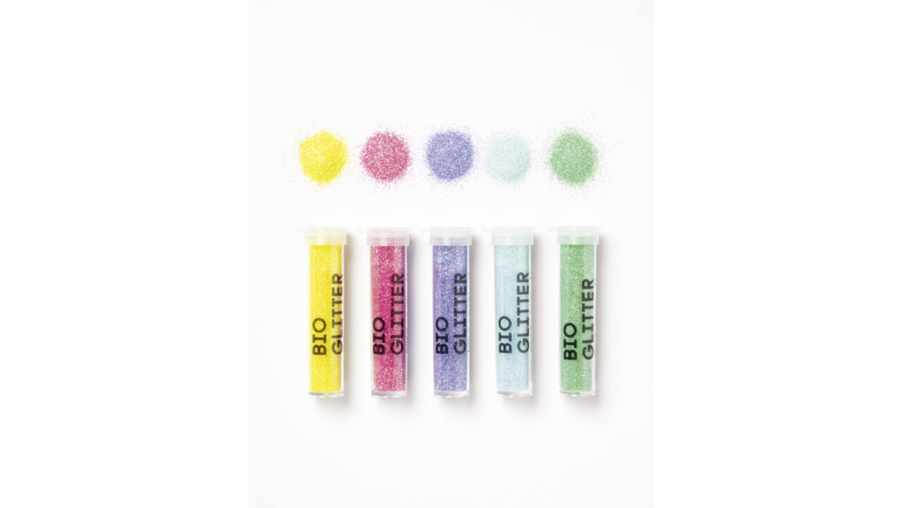 Glitterpoeder Bio Folia Rainbow 7gr 5 kleuren