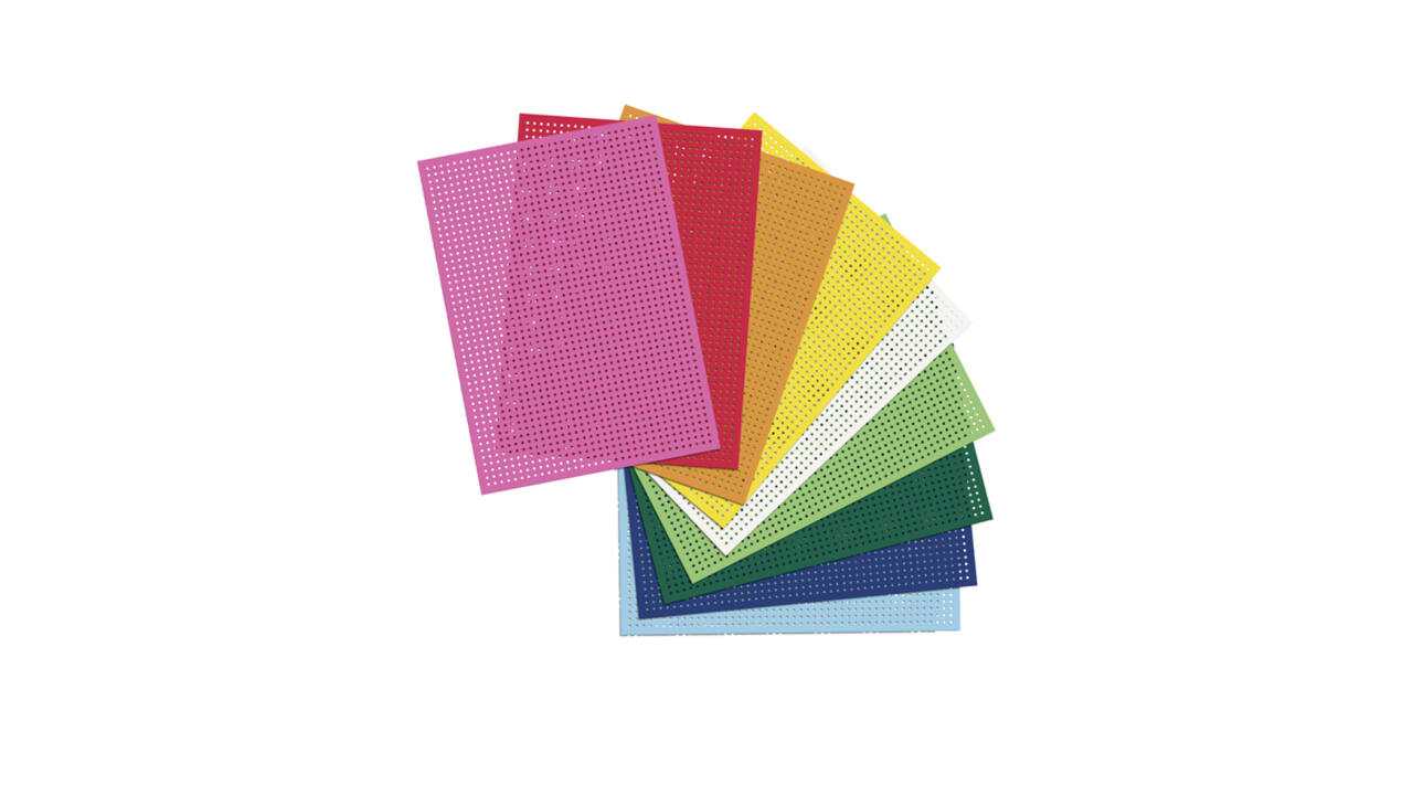 Borduurkaarten Folia 17.5 x x24.5cm 300gr 10 vel assorti