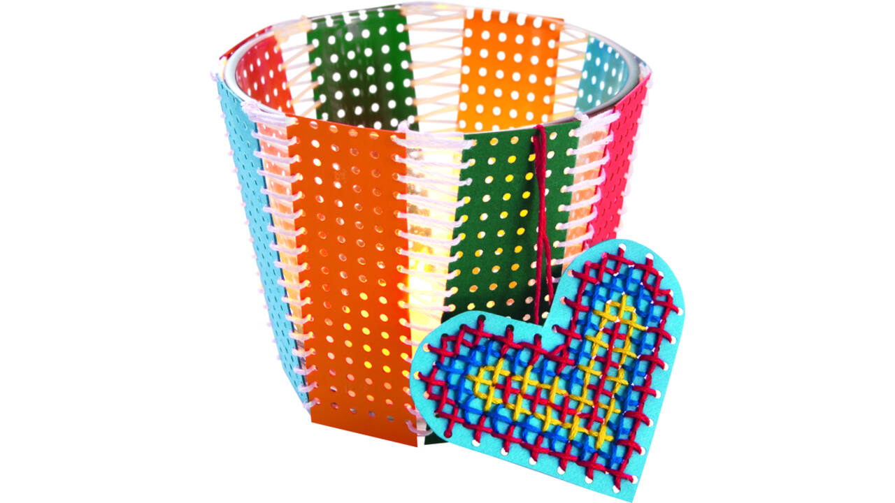 Borduurkaarten Folia 17.5 x x24.5cm 300gr 10 vel assorti