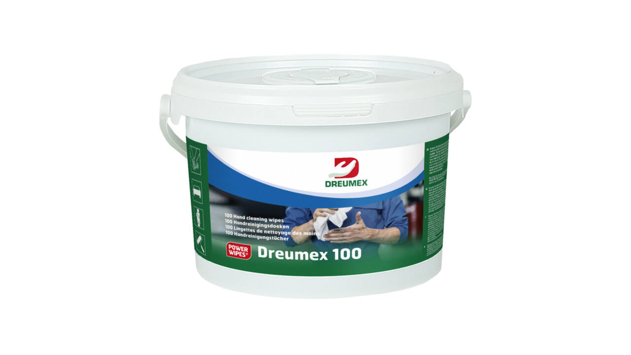 Handreinigingsdoek Dreumex 100 emmer 100 stuks wit