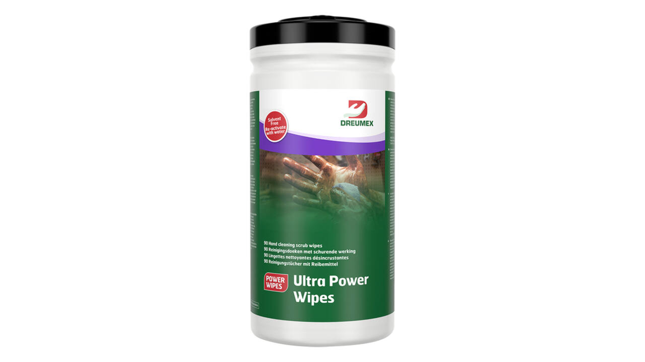 Reinigingsdoek Dreumex Ultra Power Wipes bus 90 stuks wit