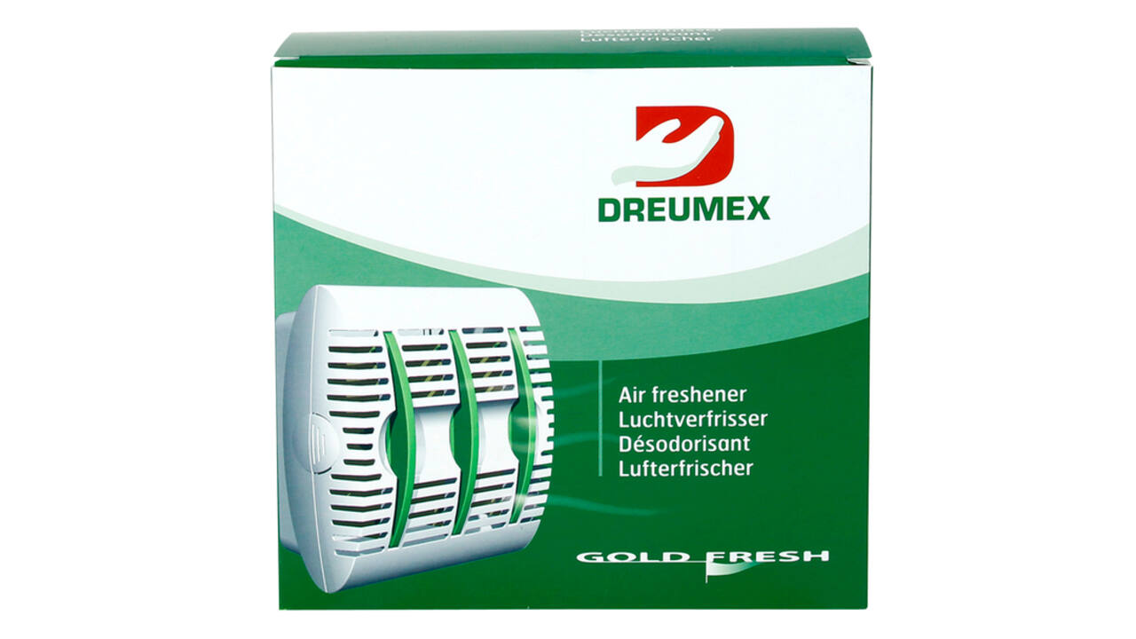Luchtverfrisserdispenser Dreumex Gold Fresh wit