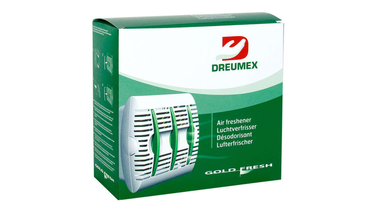 Luchtverfrisserdispenser Dreumex Gold Fresh wit