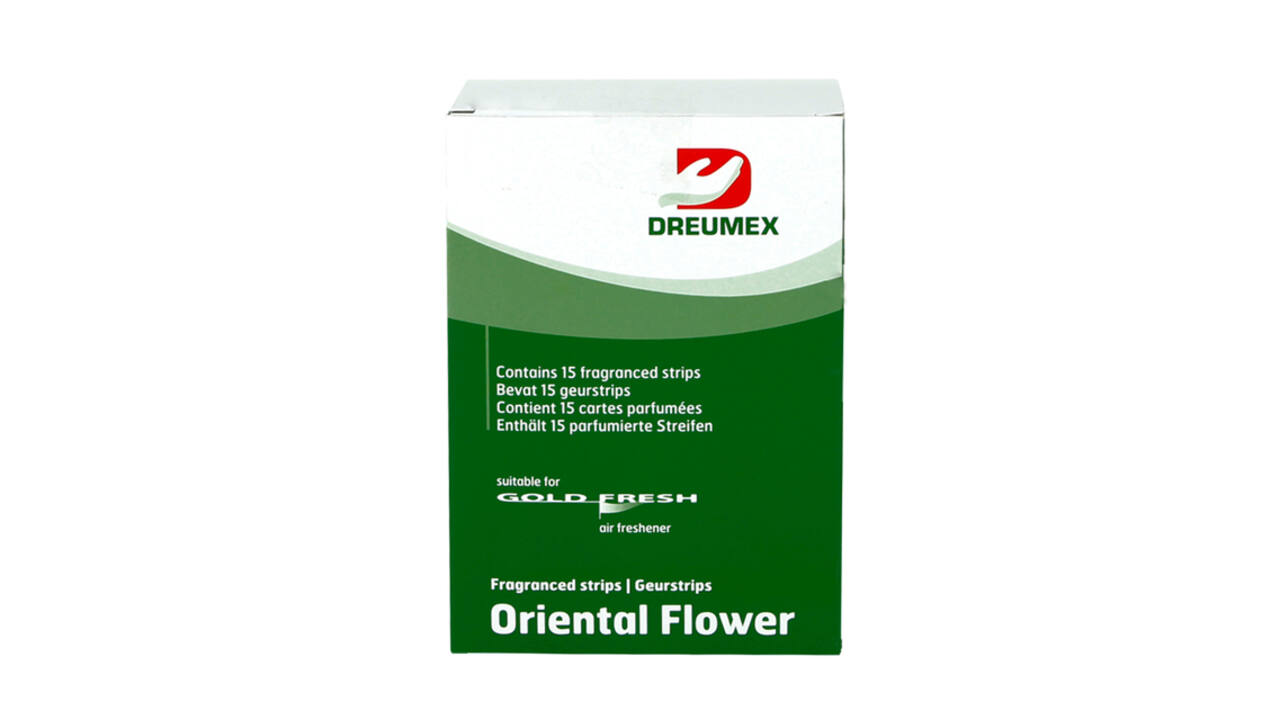 Luchtverfrisser Dreumex Gold Fresh Oriental Flower 15 strips