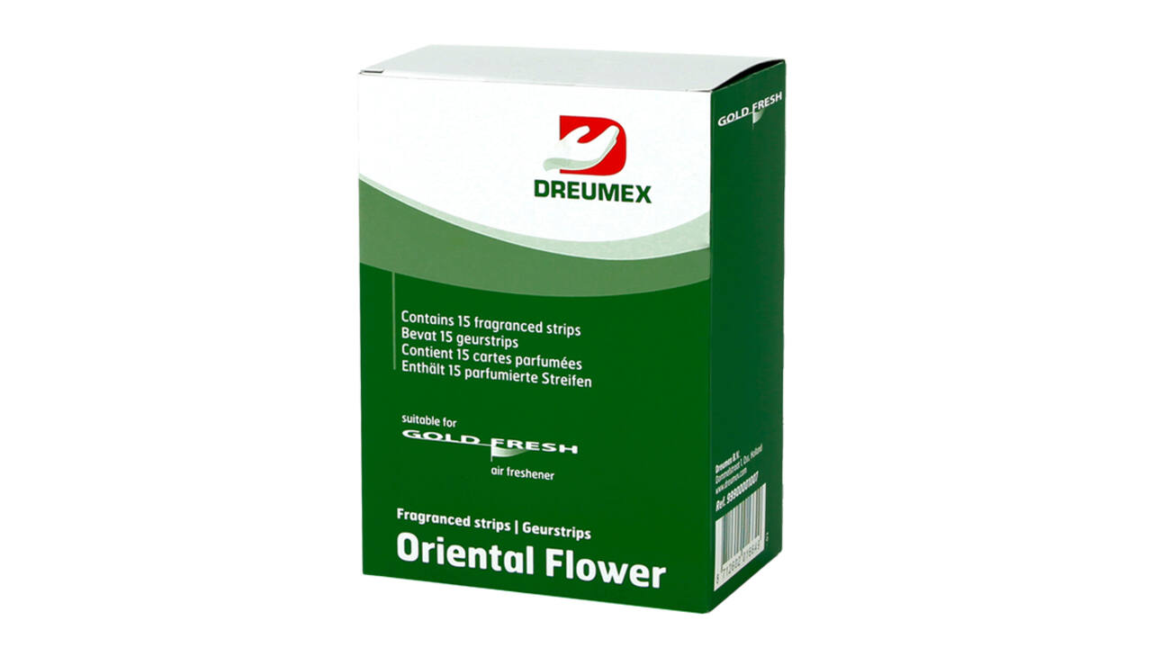 Luchtverfrisser Dreumex Gold Fresh Oriental Flower 15 strips