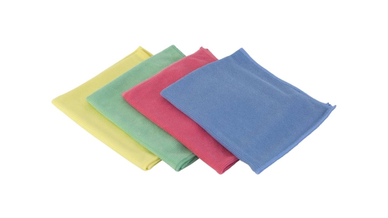 Microvezeldoek Cleaninq prof 40x40cm blauw 10 stuks
