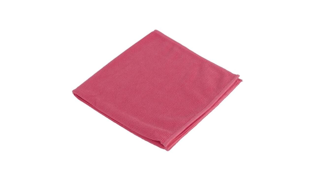 Microvezeldoek Cleaninq prof 40x40cm rood 10 stuks
