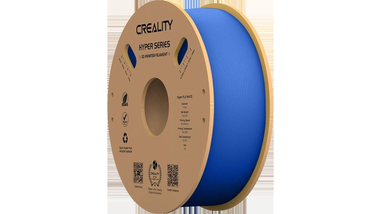 3D Filament Creality Hyper PLA 1.75mm blauw 1kg