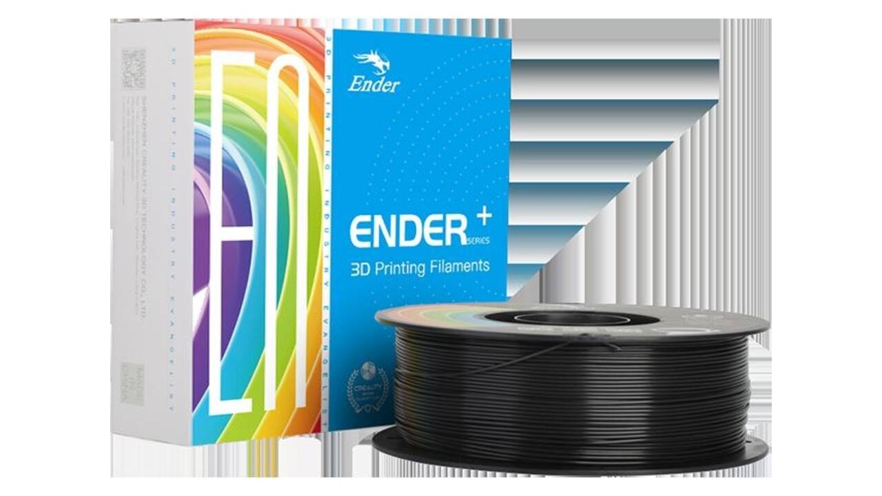 3D Filament Creality PLA+ 1.75mm zwart 1kg