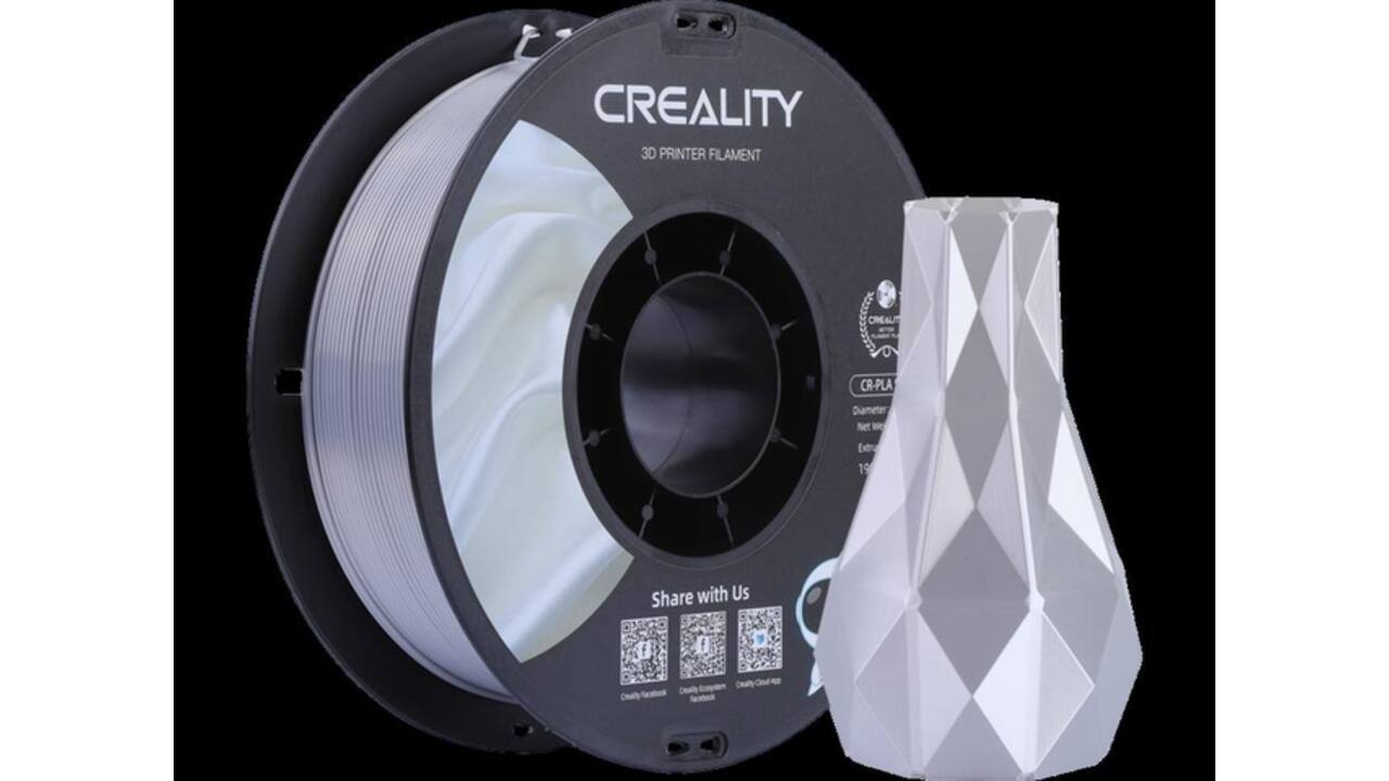3D Filament Creality PLA 1.75mm Silk zilver 1kg