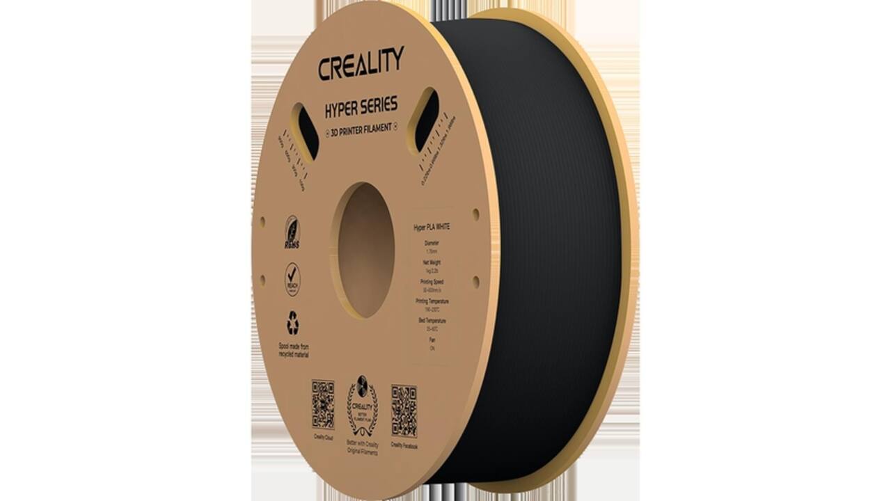 3D Filament Creality Hyper PLA 1.75mm zwart 1kg