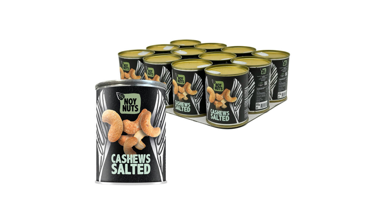 Cashewnoten NoyNuts gezouten blik 40 gram