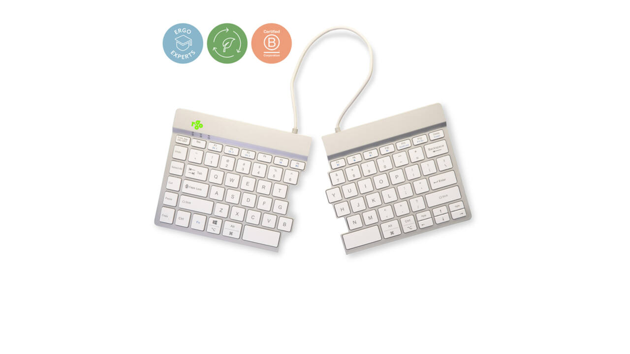 Toetsenbord R-Go Split Break QWERTY WL Wit