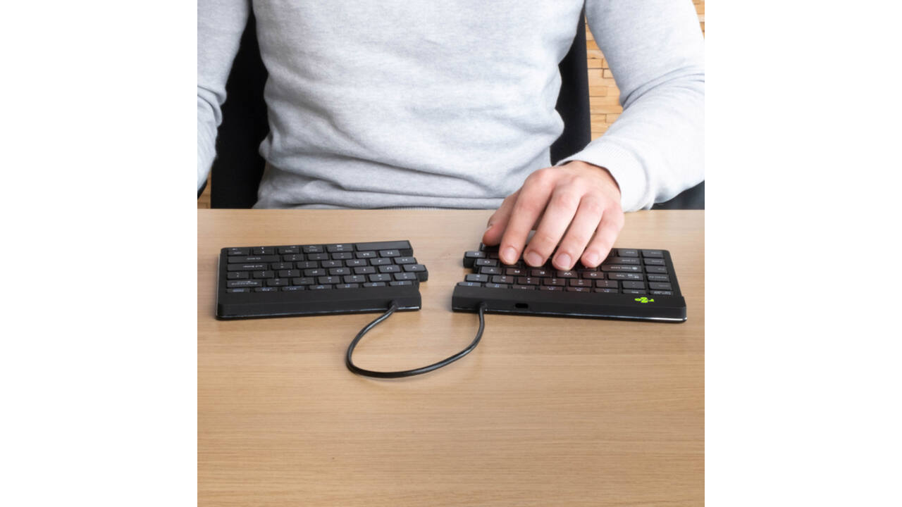 Toetsenbord R-Go Split Break QWERTY WL zwart
