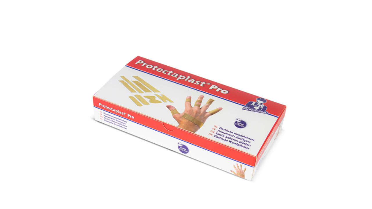 Elastische pleisters bruin Protectaplast 180x20mm 100 stuks