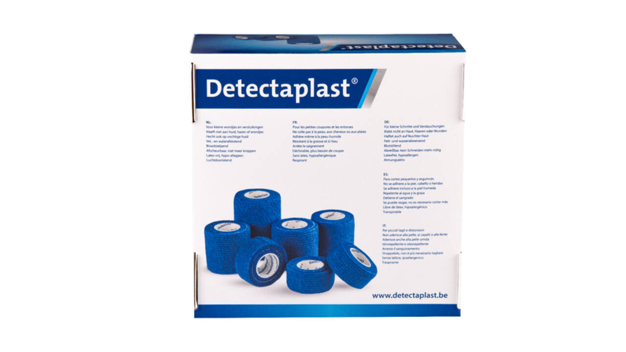 Cohesief verband blauw Detectaplast assorti 7 stuks
