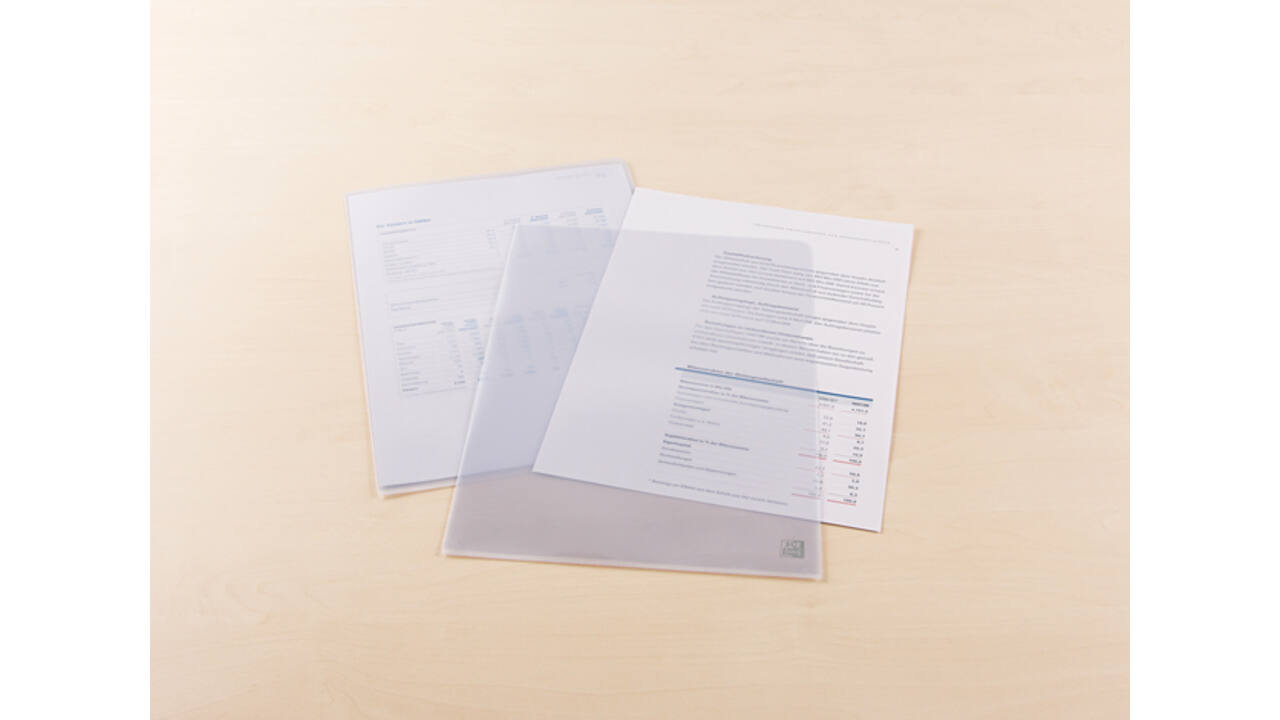 Insteekmap L-model Oxford A4 PVC 140µ glashelder 100 stuks