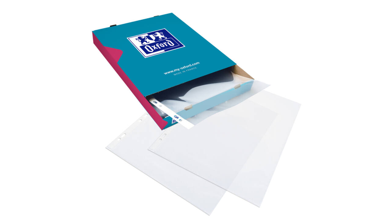 Showtas Oxford  A4 PP 90µ glashelder 100 stuks