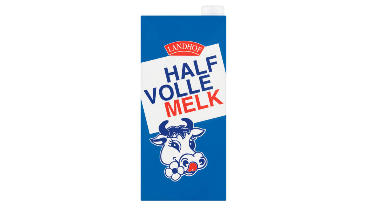 Melk Landhof halfvol houdbaar pak 1 liter