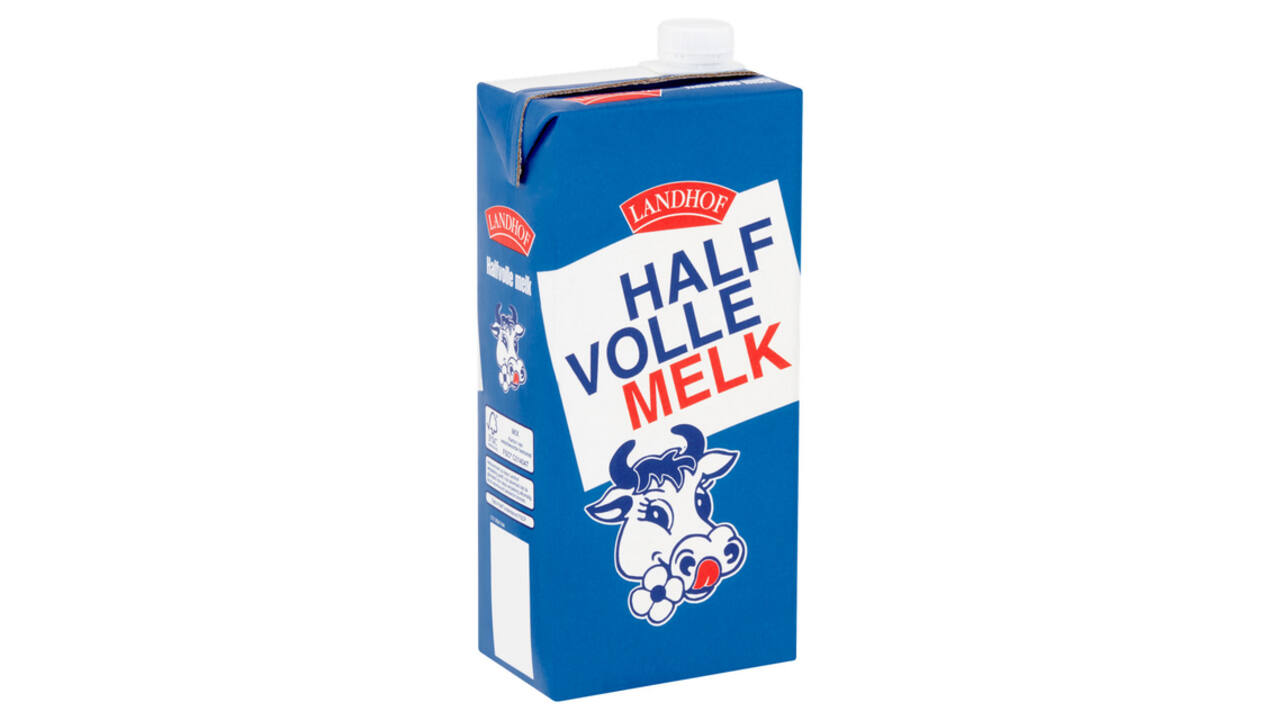 Melk Landhof halfvol houdbaar pak 1 liter