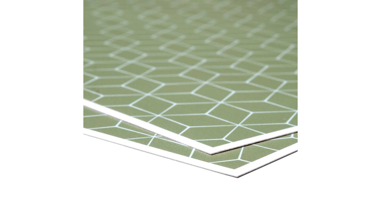 Placemat IEZZY Japanse kersenbloesem groen 6 stuks