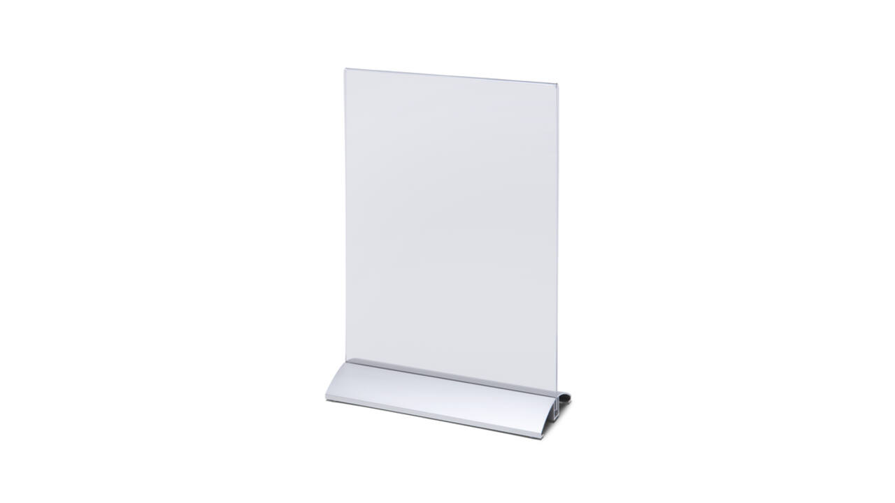 Menukaarthouder IEZZY staand A4 aluminium voet
