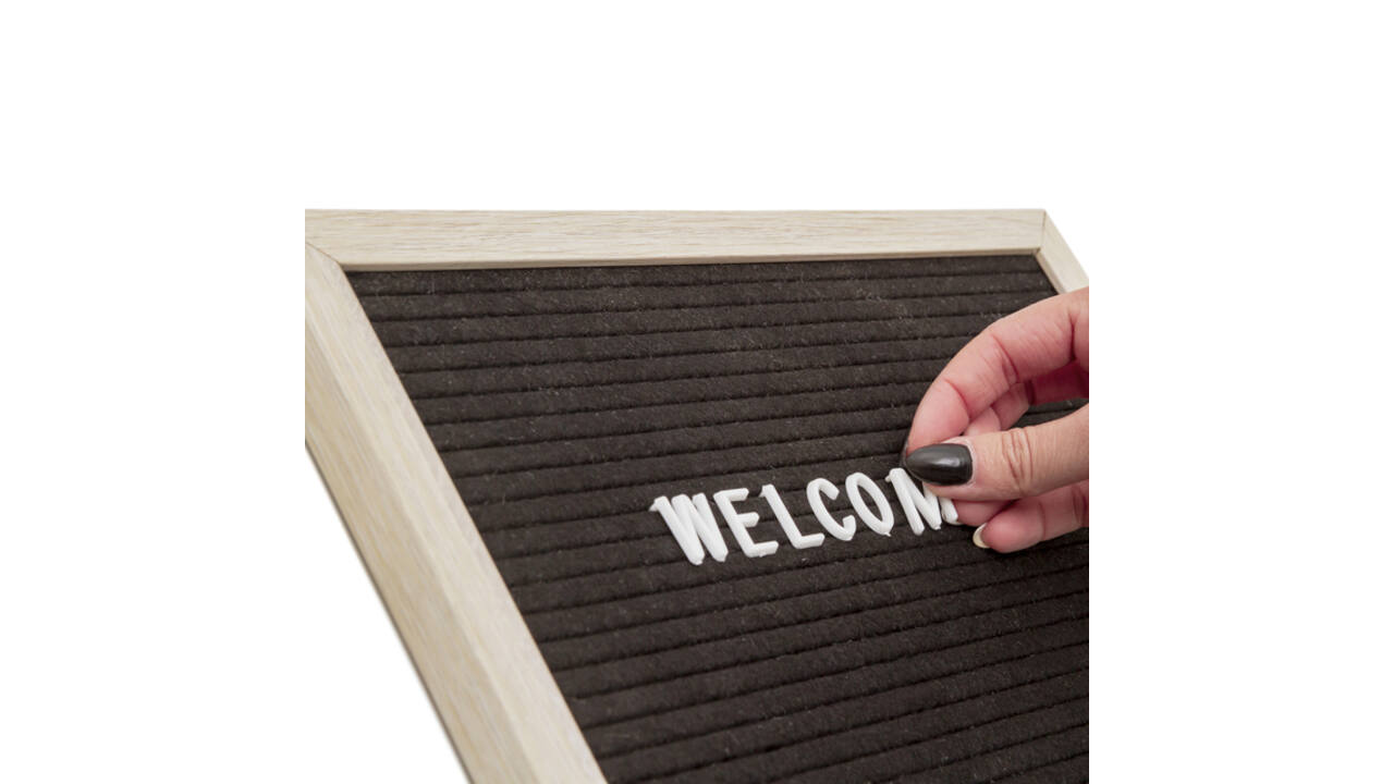 Letterbord IEZZY 30x30cm naturel hout