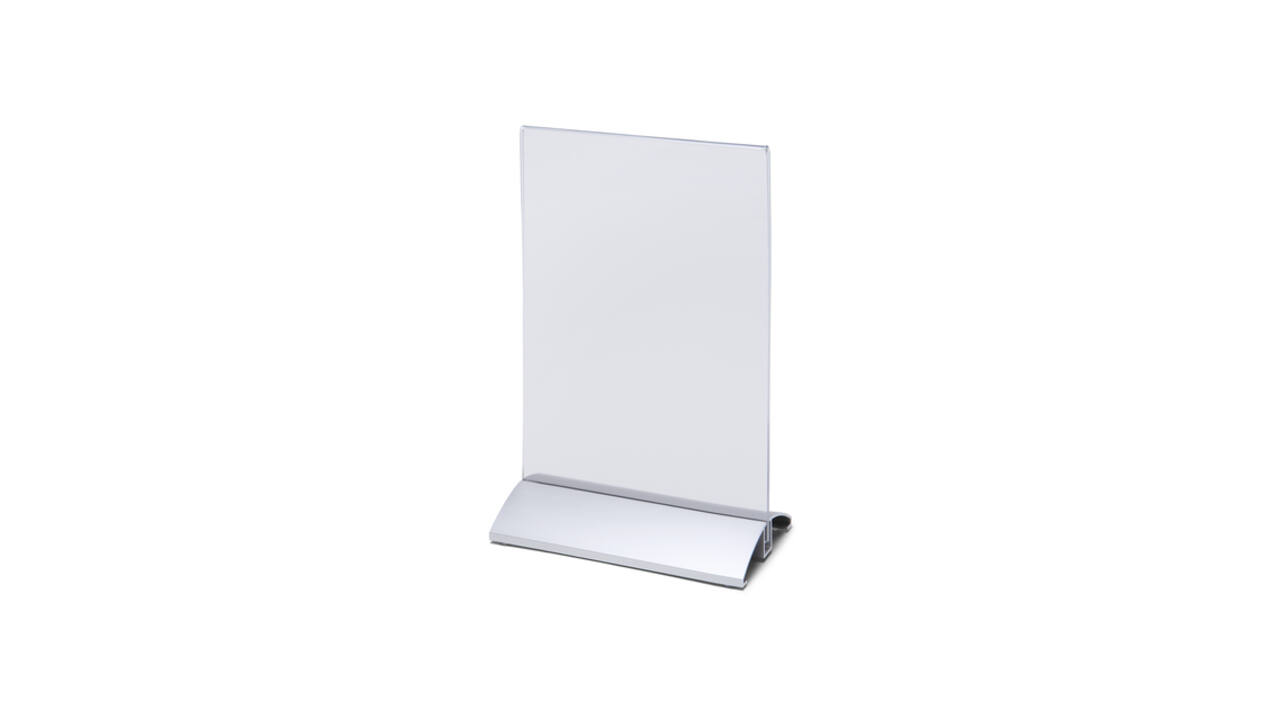 Menukaarthouder IEZZY staand A5 aluminium voet