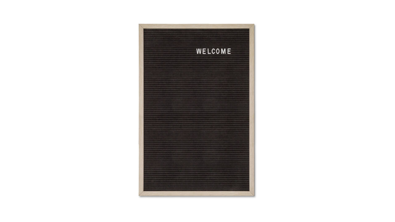 Letterbord IEZZY 40x60cm naturel hout