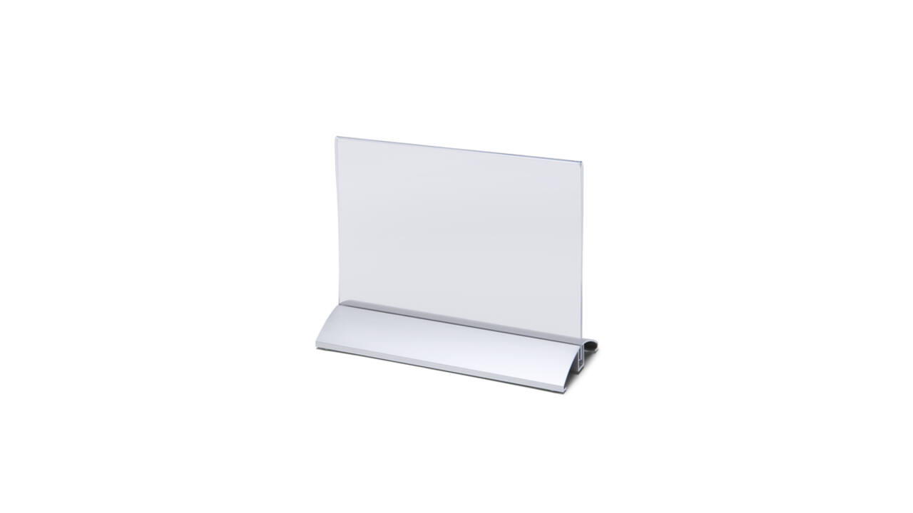 Menukaarthouder IEZZY liggend A5 aluminium voet