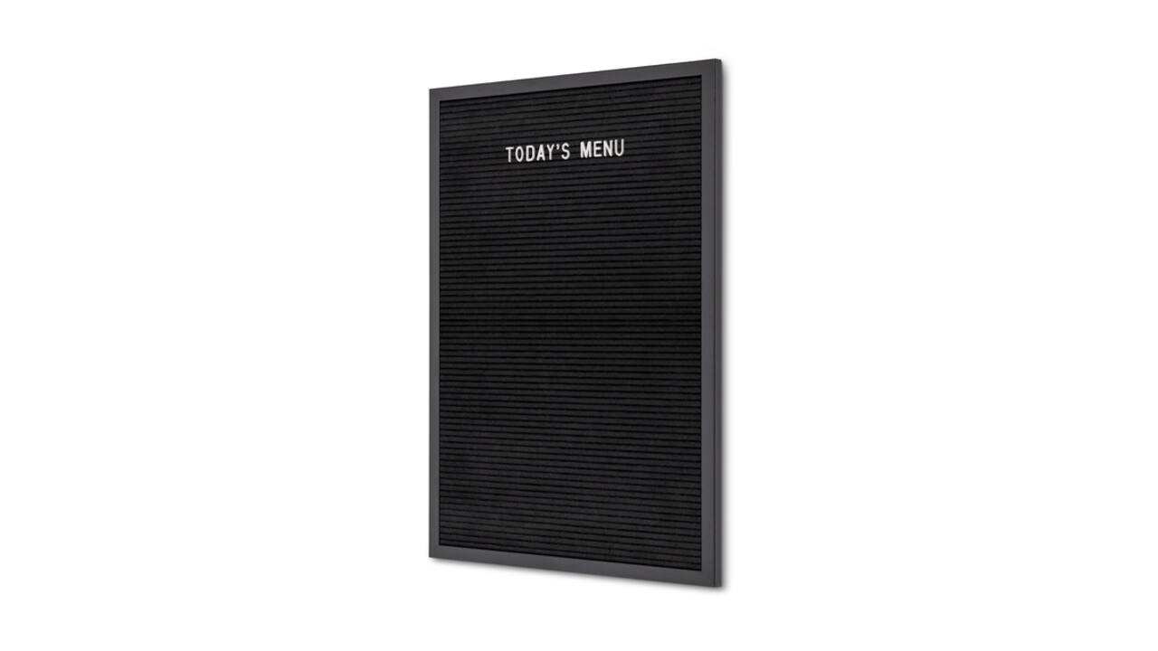 Letterbord IEZZY 40x60cm zwart hout