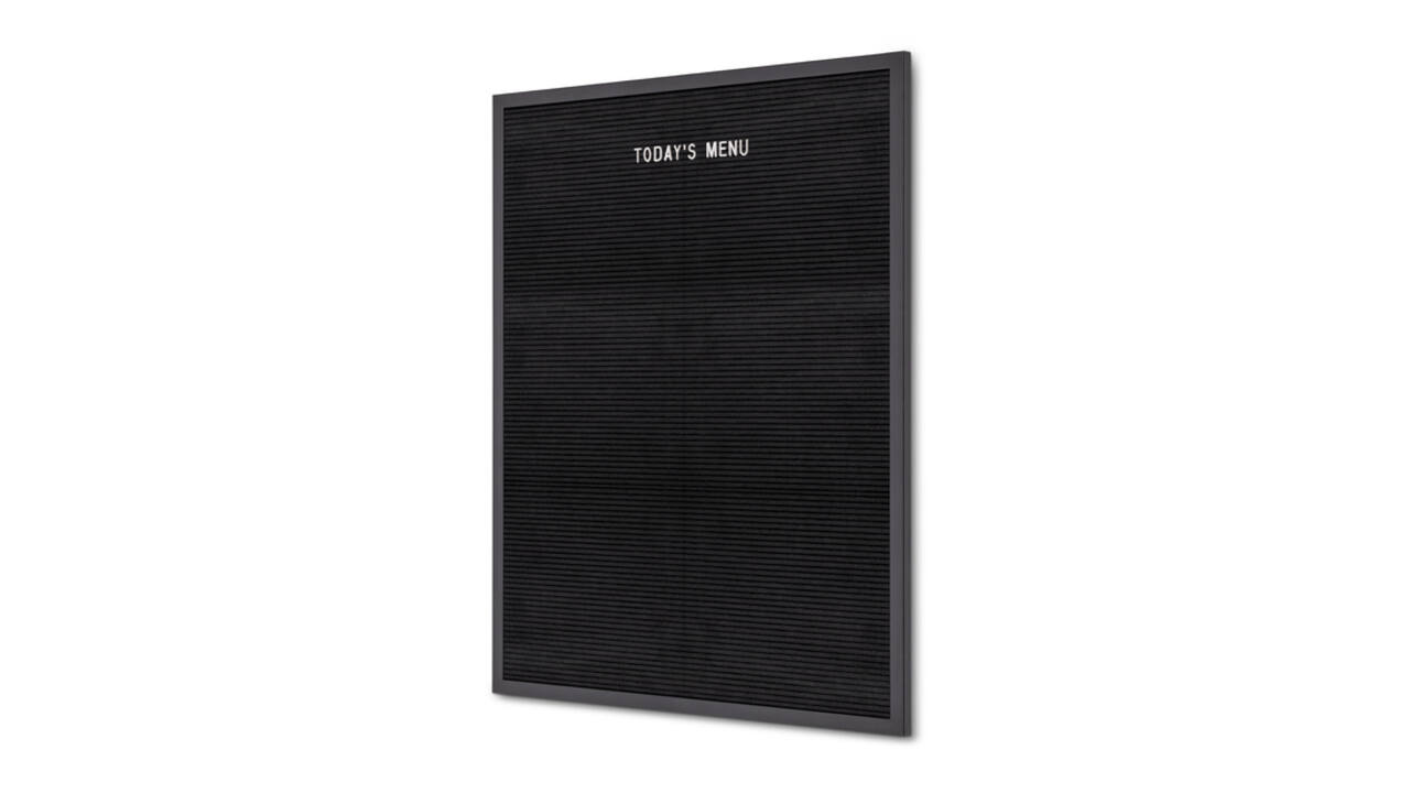 Letterbord IEZZY 60x80cm zwart hout