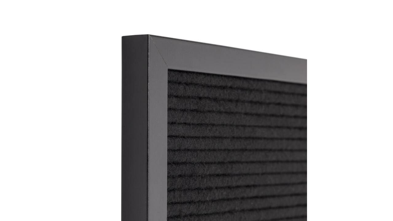 Letterbord IEZZY 60x80cm zwart hout