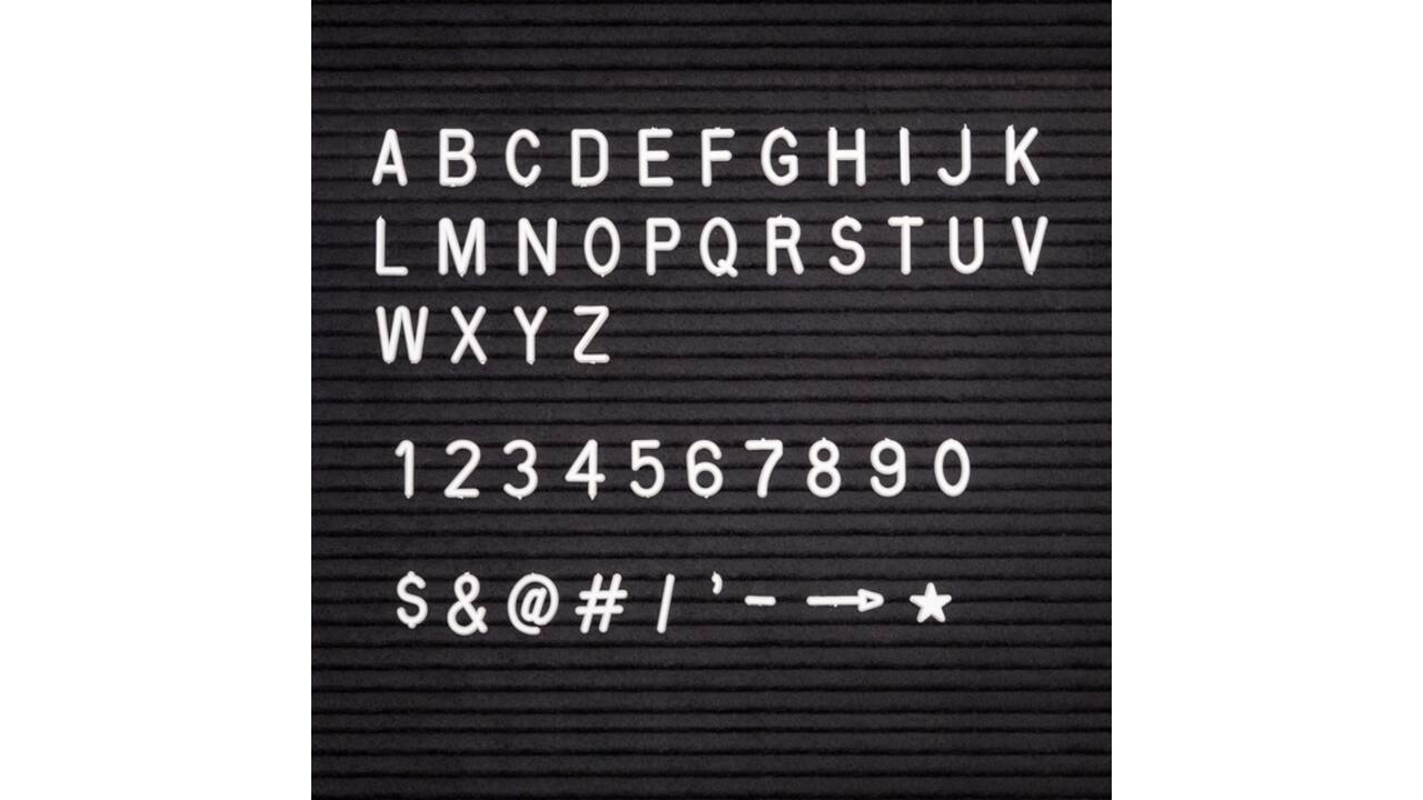 Letterbord IEZZY 60x80cm zwart hout