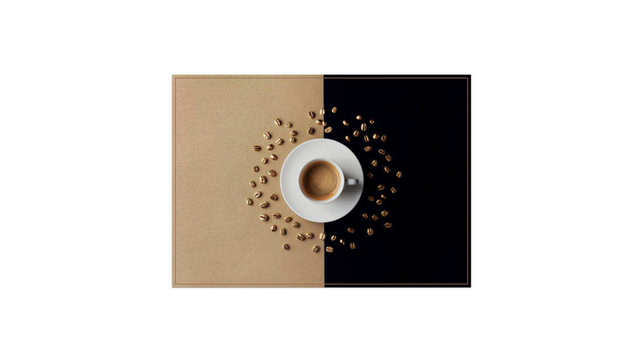 Placemat IEZZY koffiekop bruin 6 stuks