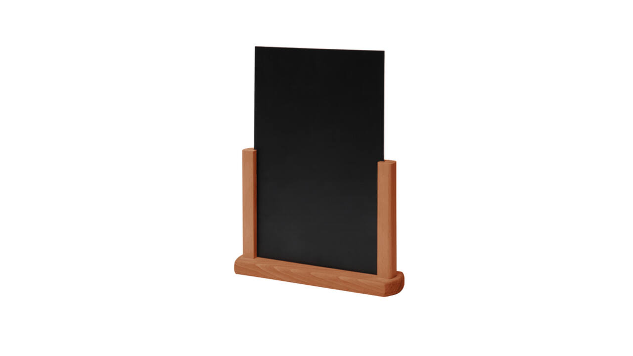 Tafelkrijtbord IEZZY A5 lichtbruin hout
