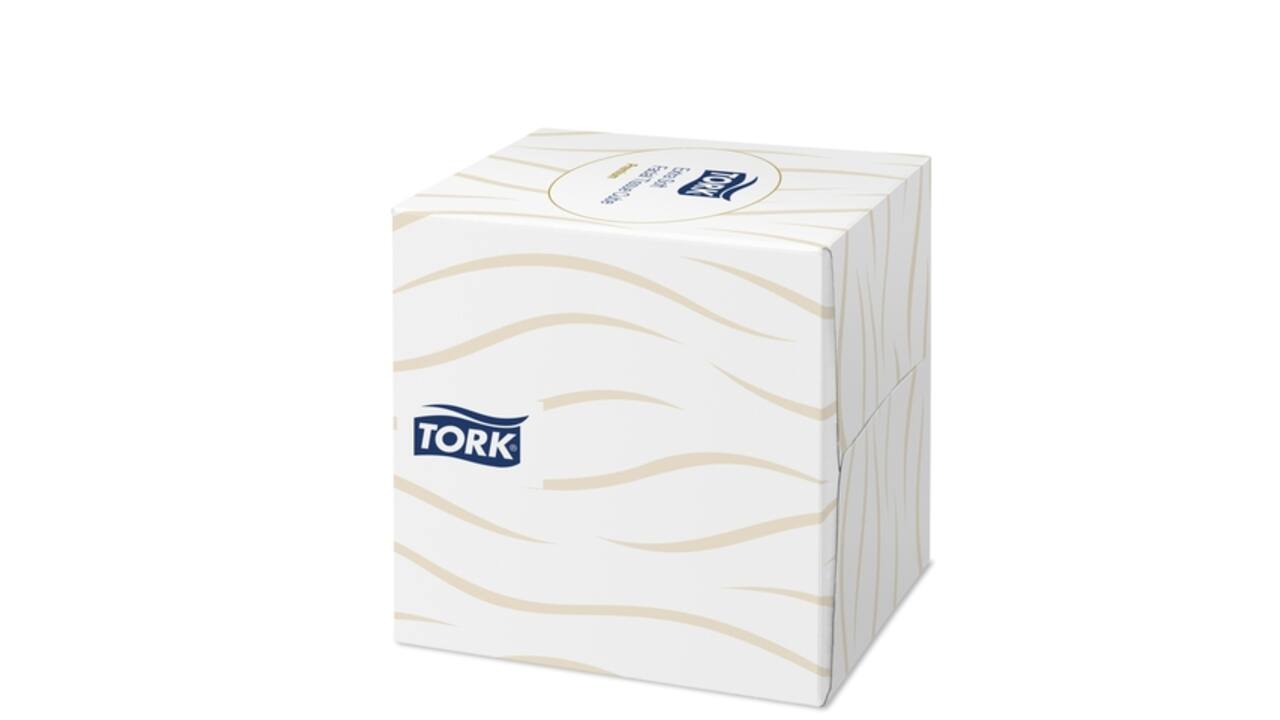Facial tissues Tork Premium kubus 2-laags 100 vel wit 140278