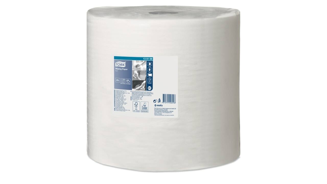 Poetspapier Tork W1 Advanced 1-laags 1180m wit 130109