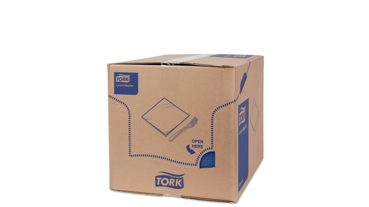 Lunchservet Tork Advanced 1/8 vouw 2-laags 328x325mm 200 vel donkerblauw 477421