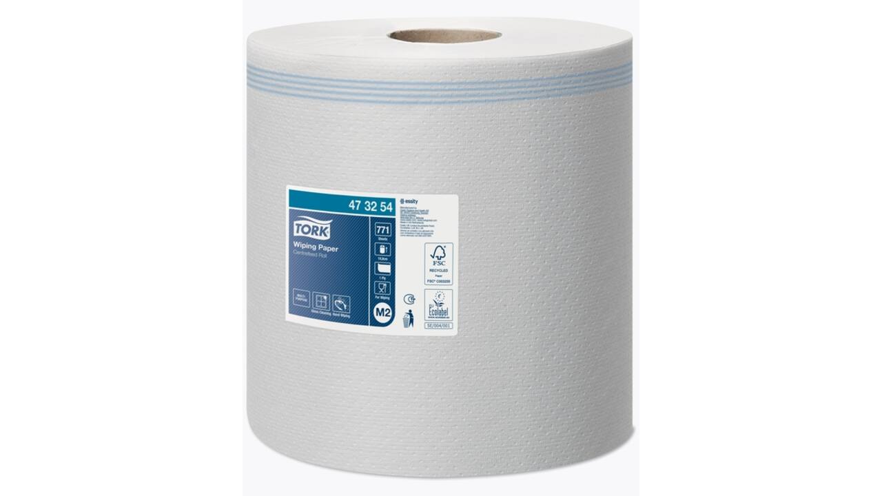 Poetspapier Tork M2 Advanced 1-laags 270m wit 473254