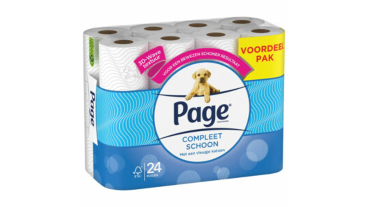 Toiletpapier Page Compleet Schoon 2-laags 140vel 24 rol wit